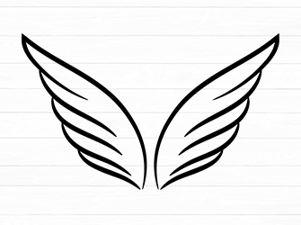 Angel wings svg 7