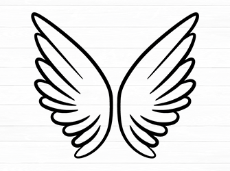 Angel wings svg 8