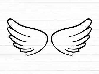 Angel wings svg cricut
