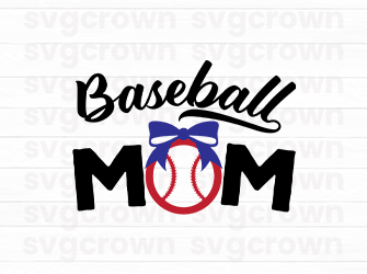 baseball mom svg