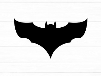 bat silhouette cutting svg