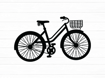 bicycle svg cutting banner