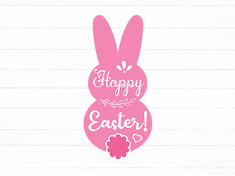 happy easter bunny svg
