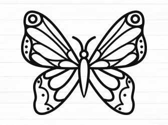 outline butterfly svg