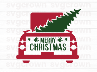 christmas car svg