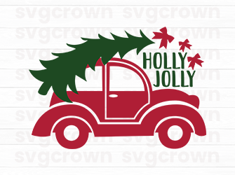 holly jolly svg