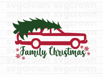 family christmas svg