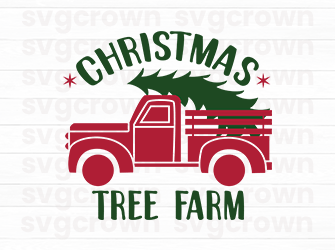 christmas tree farm svg