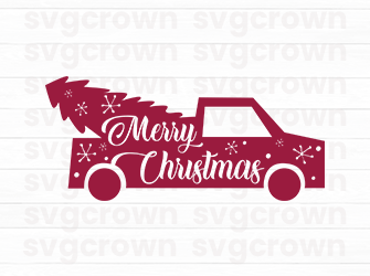 christmas car cricut svg