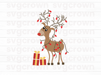 christmas deer svg