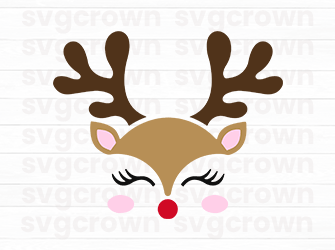 deer svg for christmas