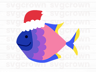 christmas fish svg