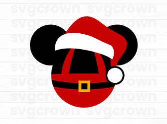 christmas mickey svg