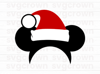 christmas mickey svg