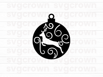 deer ornament svg