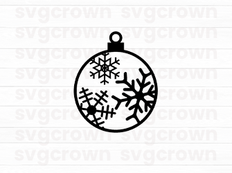 snowflake ornaments svg