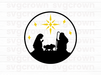 jesus ornament svg