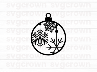 snowflake ornament svg