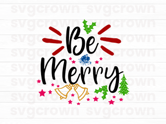 be merry svg