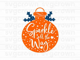 sparkle all the way svg