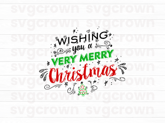 merry christmas quote svg