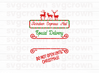 christmas santa ticket svg