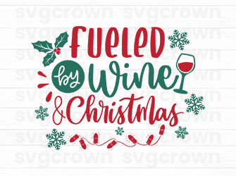 its a wine-derful christmas svg