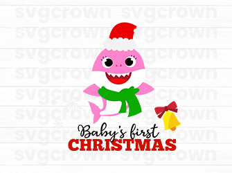 christmas shark svg