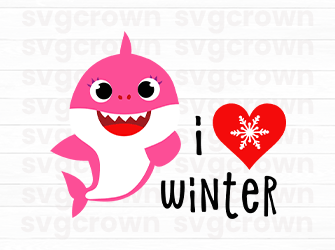 i love winter svg