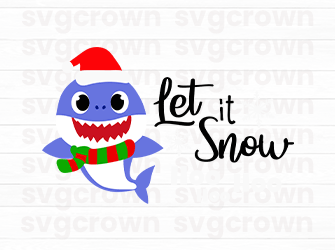 christmas shark svg