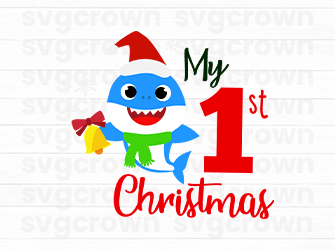 my 1st christmas svg