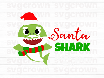 christmas shark cricut svg