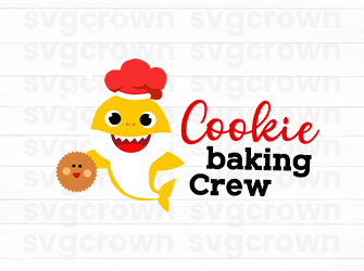 cooking baking crew yellow shark svg