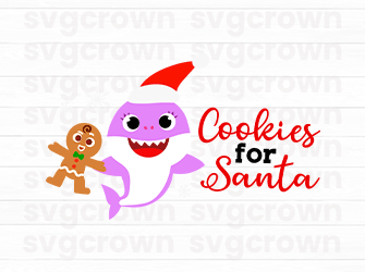 christmas shark svg