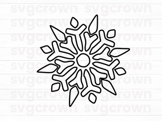 christmas snowflake svg