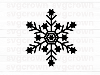 christmas snowflake svg