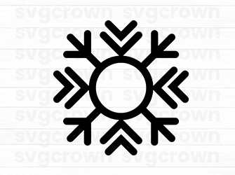 christmas snowflake svg