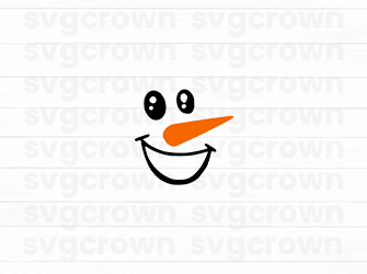 christmas snowman faces svg