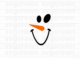 snowman faces svg