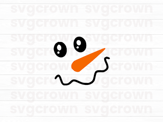 snowman faces svg