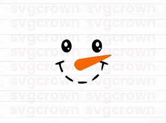 snowman faces svg