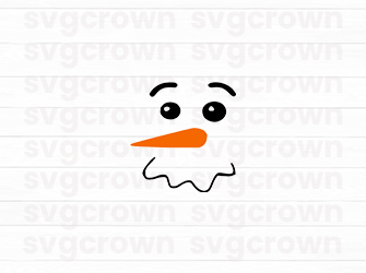 snowman faces svg