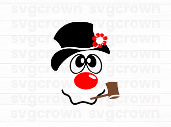 snowman faces svg