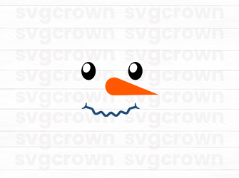 snowman faces svg