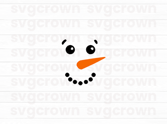 christmas snowman faces svg