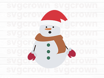 christmas snowman svg