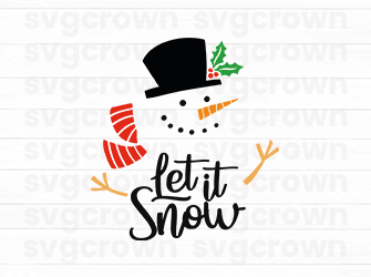 christmas snowman svg