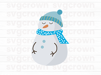 christmas snowman svg