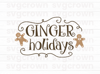 ginger holidays svg