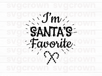 im santa's favorite svg